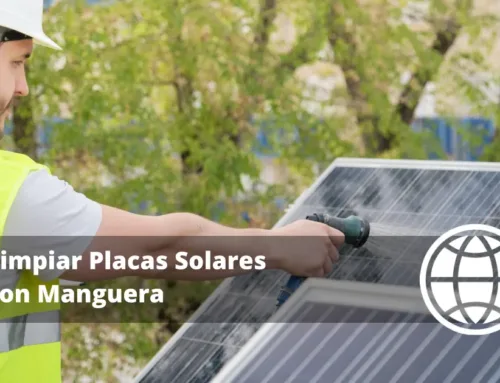 Limpiar Placas Solares con Manguera
